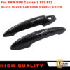 1 Pair Door Handle Cover for BMW MINI R50 R52 R53 R55 R56 R57 R58 R59 – Black / Carbon Fiber Trim