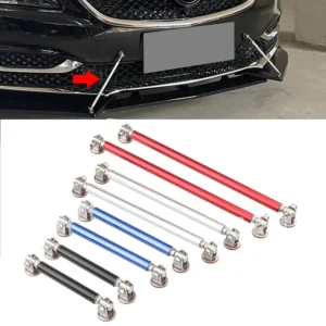 Universal Car Front & Rear Bumper Lip Splitter Support Rod Kit – Adjustable Decorative Spoiler Support Bars