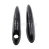1 Pair Door Handle Cover for BMW MINI R50 R52 R53 R55 R56 R57 R58 R59 – Black / Carbon Fiber Trim