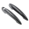 1 Pair Door Handle Cover for BMW MINI R50 R52 R53 R55 R56 R57 R58 R59 – Black / Carbon Fiber Trim