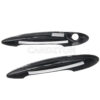 1 Pair Door Handle Cover for BMW MINI R50 R52 R53 R55 R56 R57 R58 R59 – Black / Carbon Fiber Trim