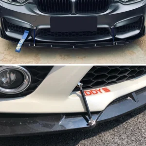 Gloss Black Front Bumper Lip Splitter Spoiler Kit for Audi A3 A4 A5 S4 Q3 Q5