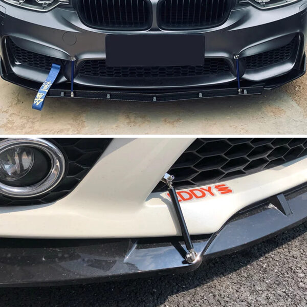 Gloss Black Front Bumper Lip Splitter Spoiler Kit for Audi A3 A4 A5 S4 Q3 Q5