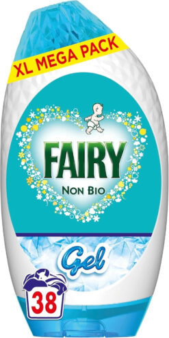 Fairy Non Bio Laundry Detergent Gel, 38 Washes 1.254 L, Voted Number 1 For Sens